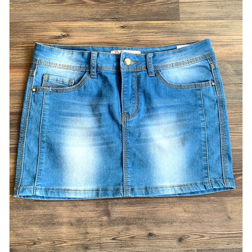 Denim Mini Skirt Medium